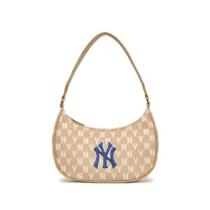 Túi Xách MLB Monogram Hobo Bag New York Yankees D.Beige 3ABQS012N-50BGD chính hãng, hàng nhập từ hàn quốc, cam kết bao check, full box và phụ kiện, hỗ trợ trả góp bằng thẻ tín dụng